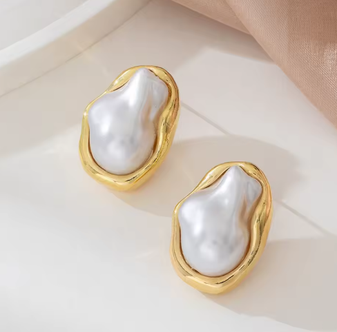 Měsíční svit oysters náušnice