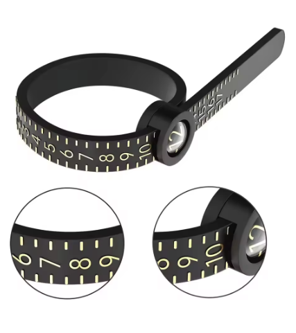 Měřící pásek na prsten