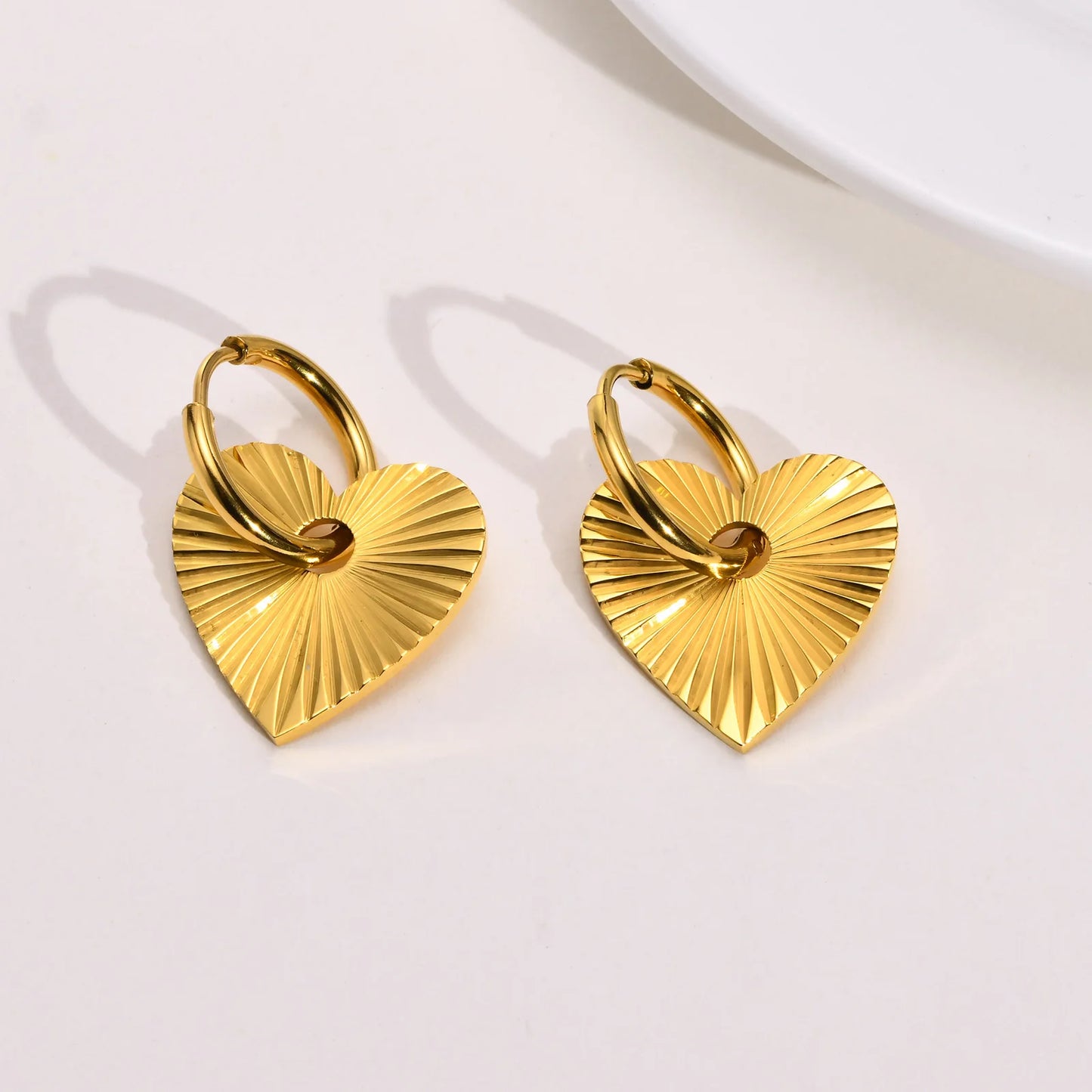 Náušnice Golden Heart