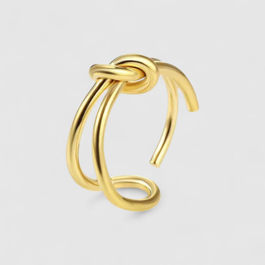 Poppy - prsten s uzlem z nerezové oceli