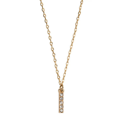 Juno - Náhrdelník s krystalovým písmenem z nerezové oceli