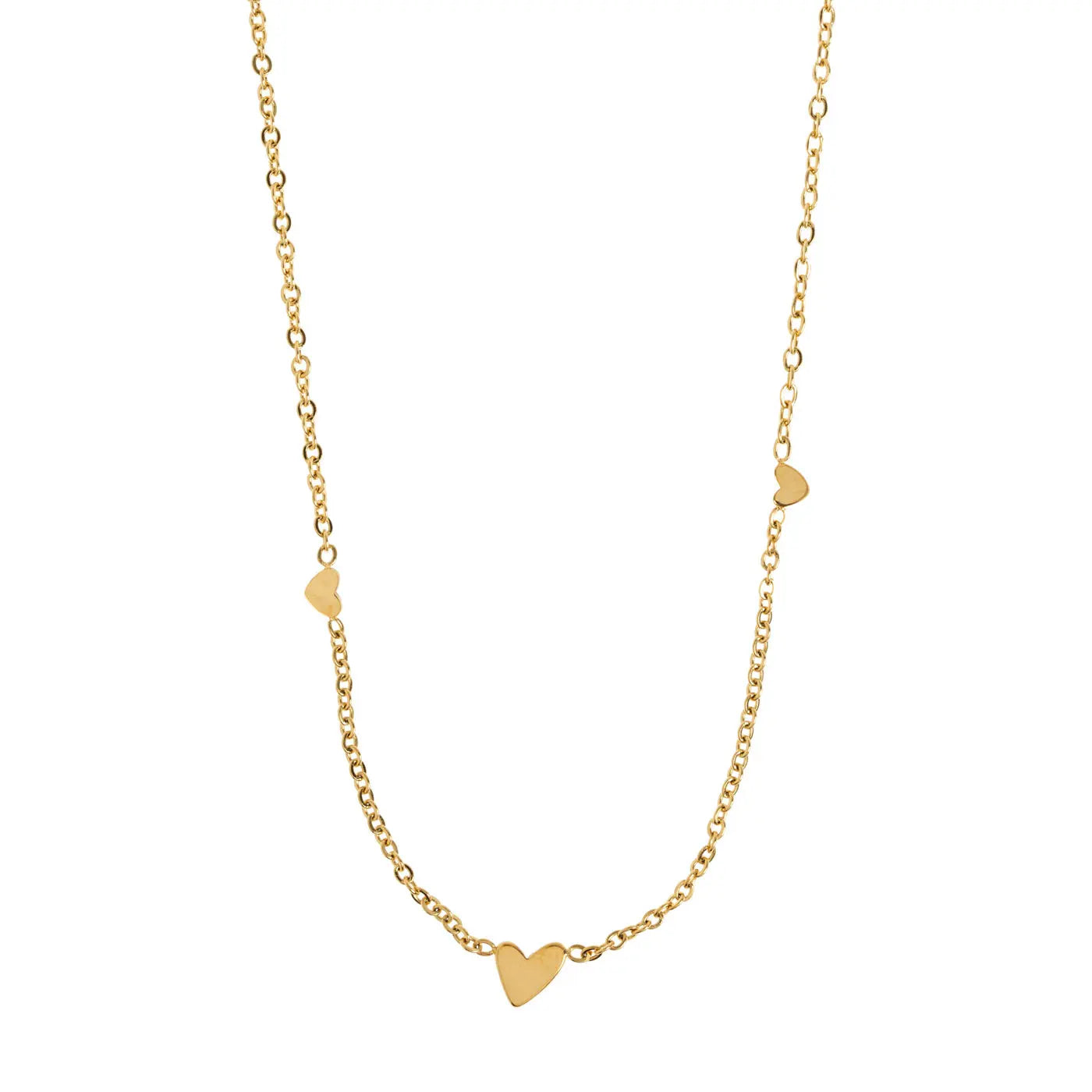 Sarah - 3 malé srdíčka, náhrdelník z nerezové oceli