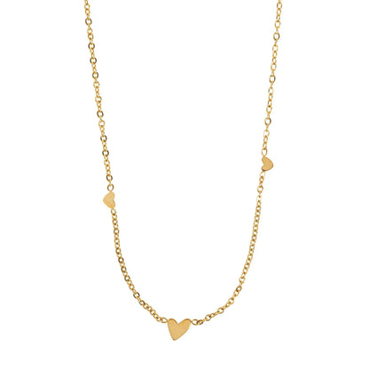 Sarah - 3 malé srdíčka, náhrdelník z nerezové oceli