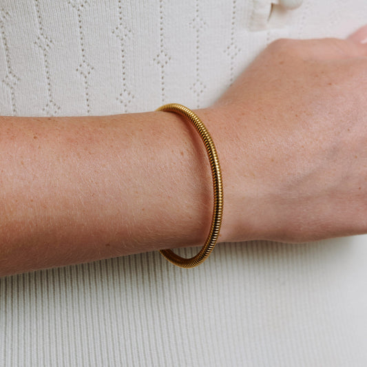 Miva - Náramek s kulatými články z nerezové oceli