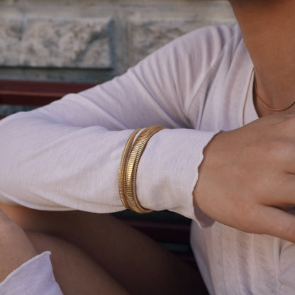 Miva - Náramek s kulatými články z nerezové oceli