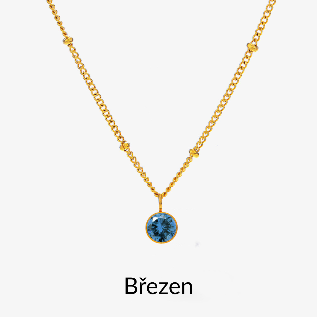 náhrdelník s kamenem podle měsíce narození