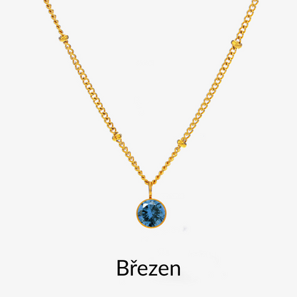 náhrdelník s kamenem podle měsíce narození