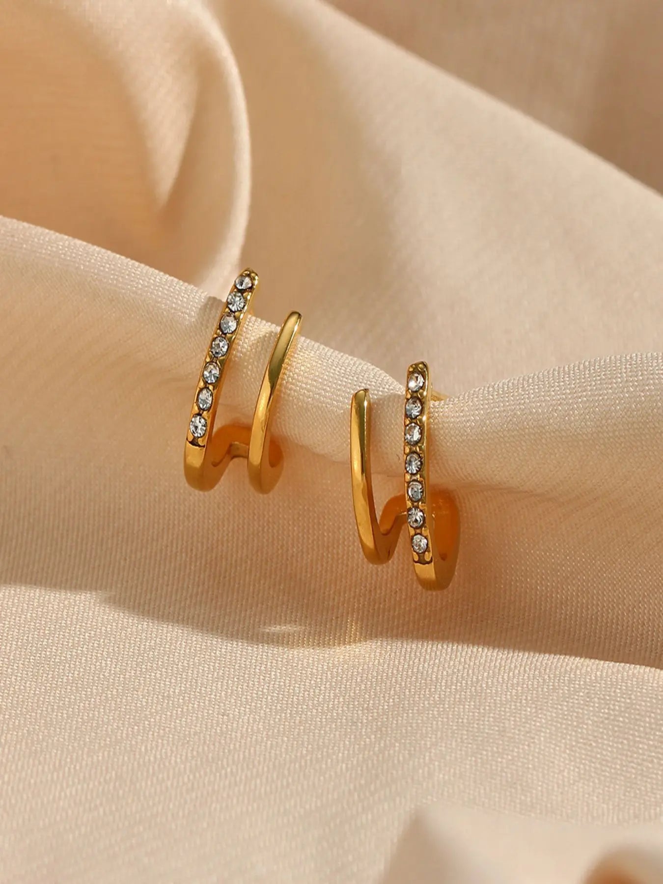 Zlaté náušnice Nina