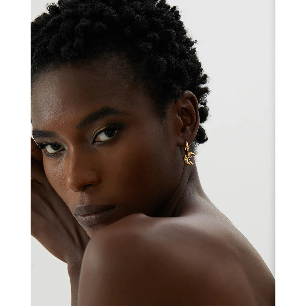 Hearts – zlaté náušnice