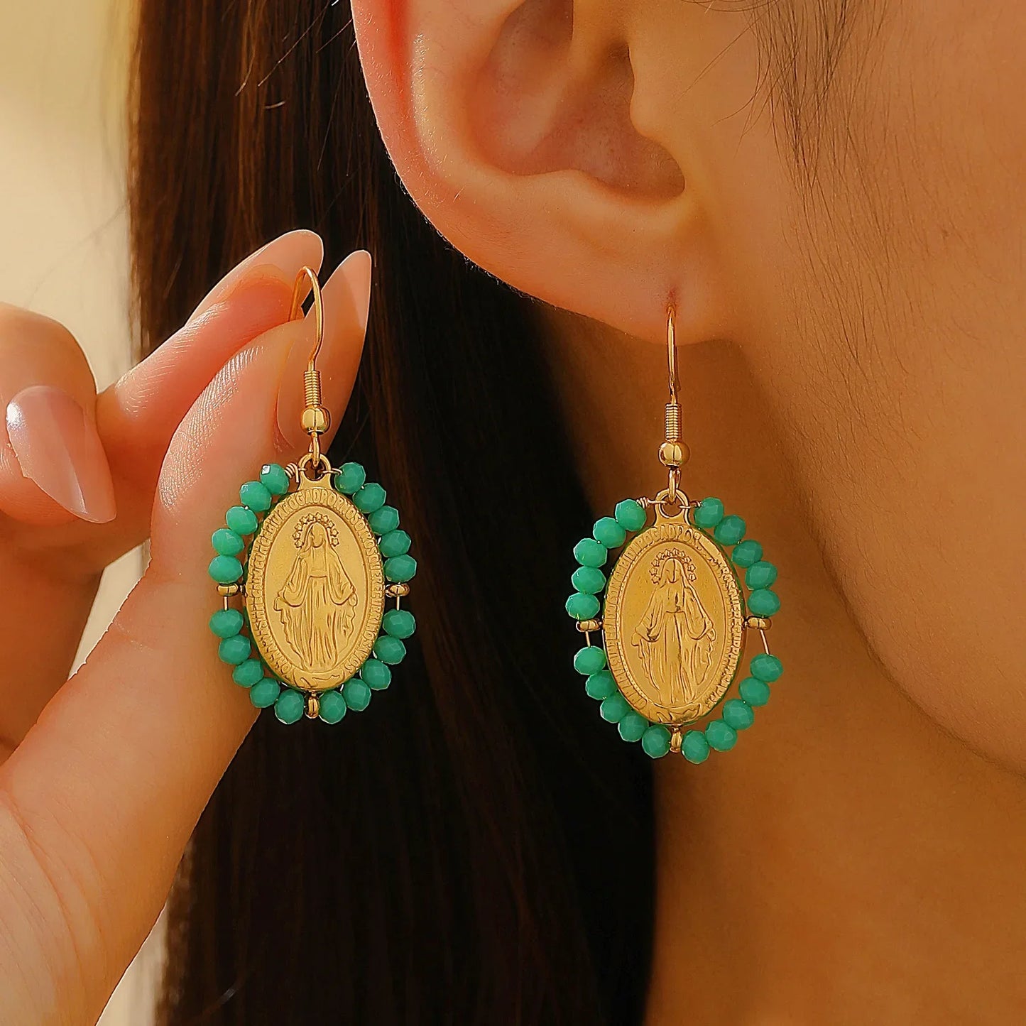 Náušnice  Panna Maria