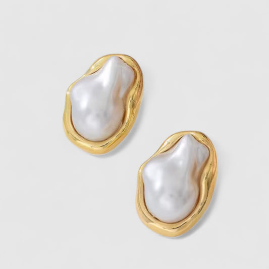 Měsíční svit oysters náušnice