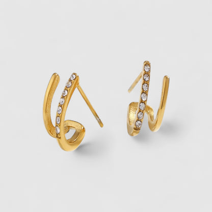 Zlaté náušnice Nina