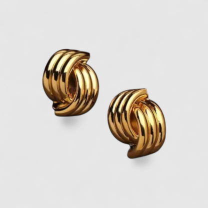 Zlaté náušnice „Twist“
