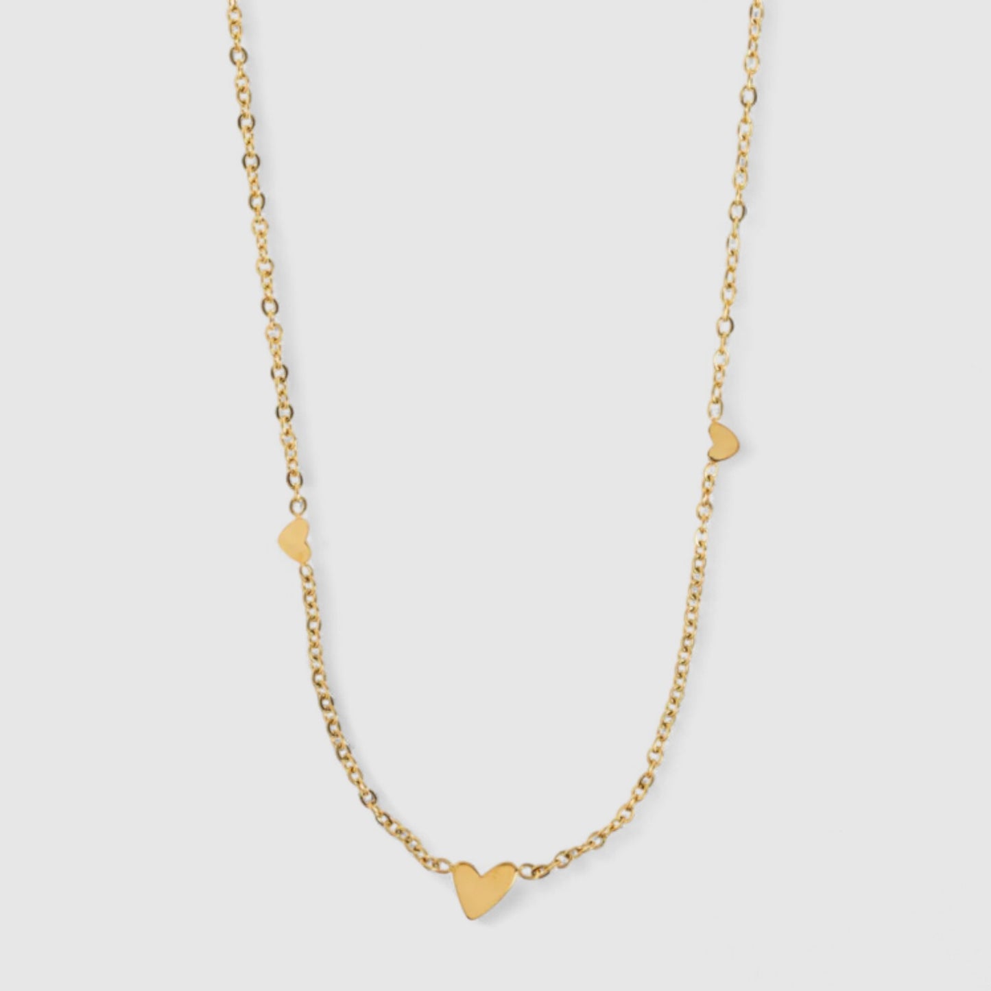 Sarah - 3 malé srdíčka, náhrdelník z nerezové oceli