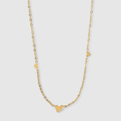 Sarah - 3 malé srdíčka, náhrdelník z nerezové oceli